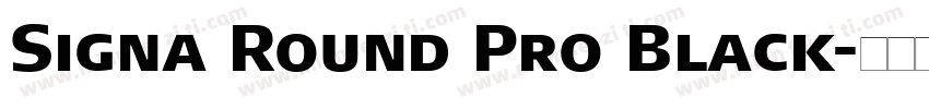 Signa Round Pro Black字体转换